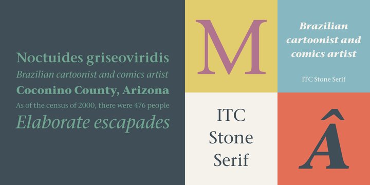 Beispiel einer ITC Stone Serif-Schriftart #1